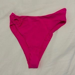 High waisted pink bikini bottoms - worn once